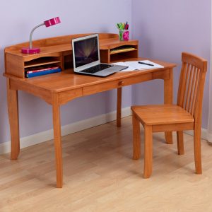 Wooden-Classy-Kids-Desk-And-Chair-With-Storage-Place